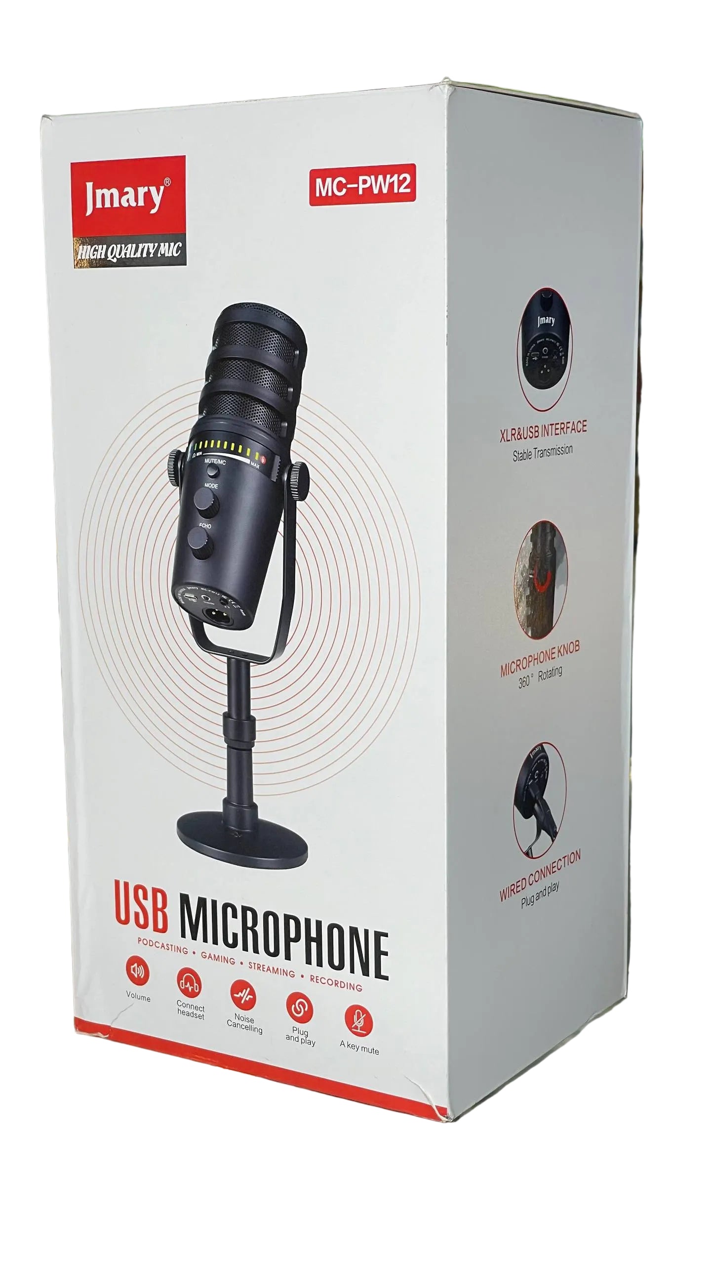 Jmary podcast mic pw 12