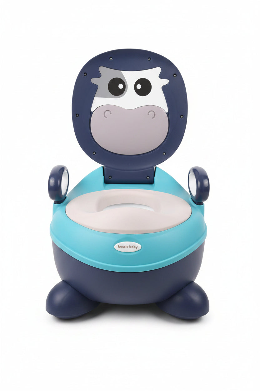 Modern Cow Themed Baby Potty Chair with Soft Cushion Seat