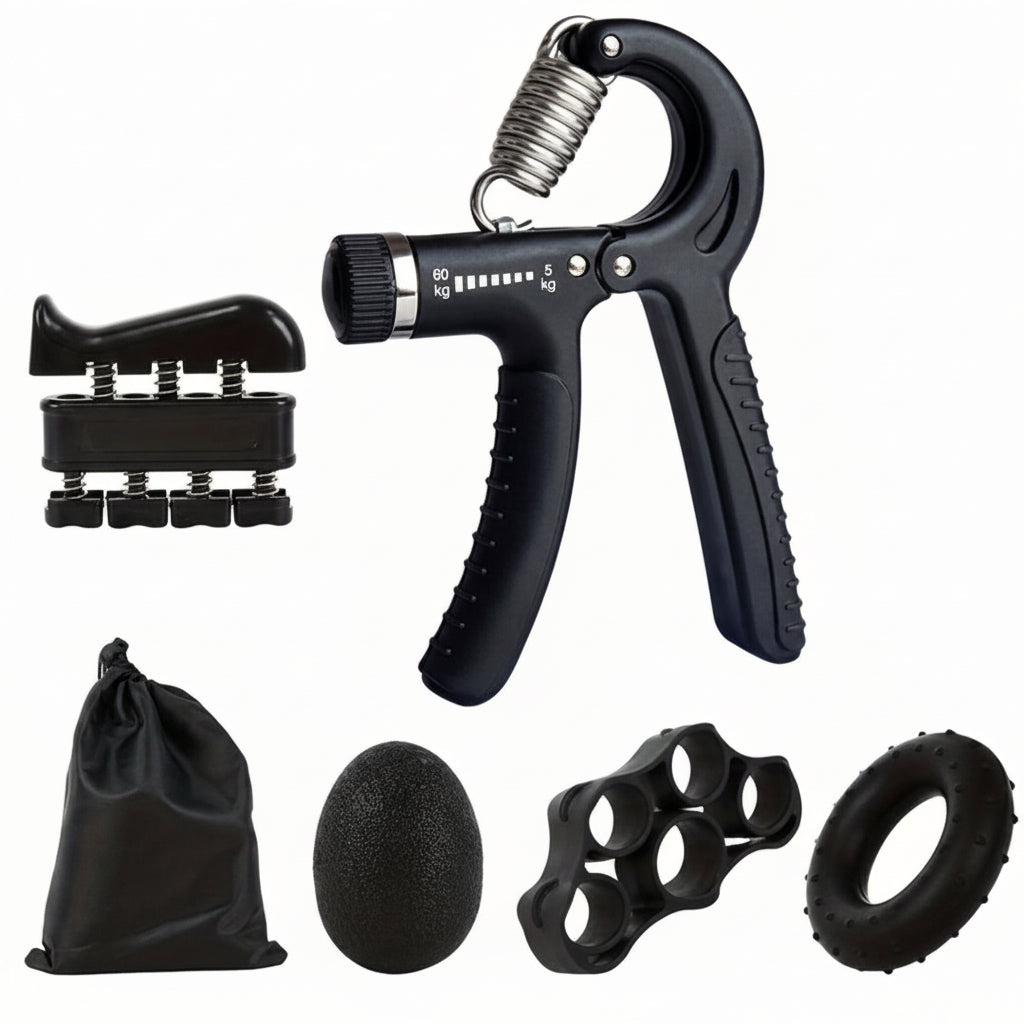 Hand Gripper 5 PiecesComplete Grip Strength Trainer Set (5-in-1)