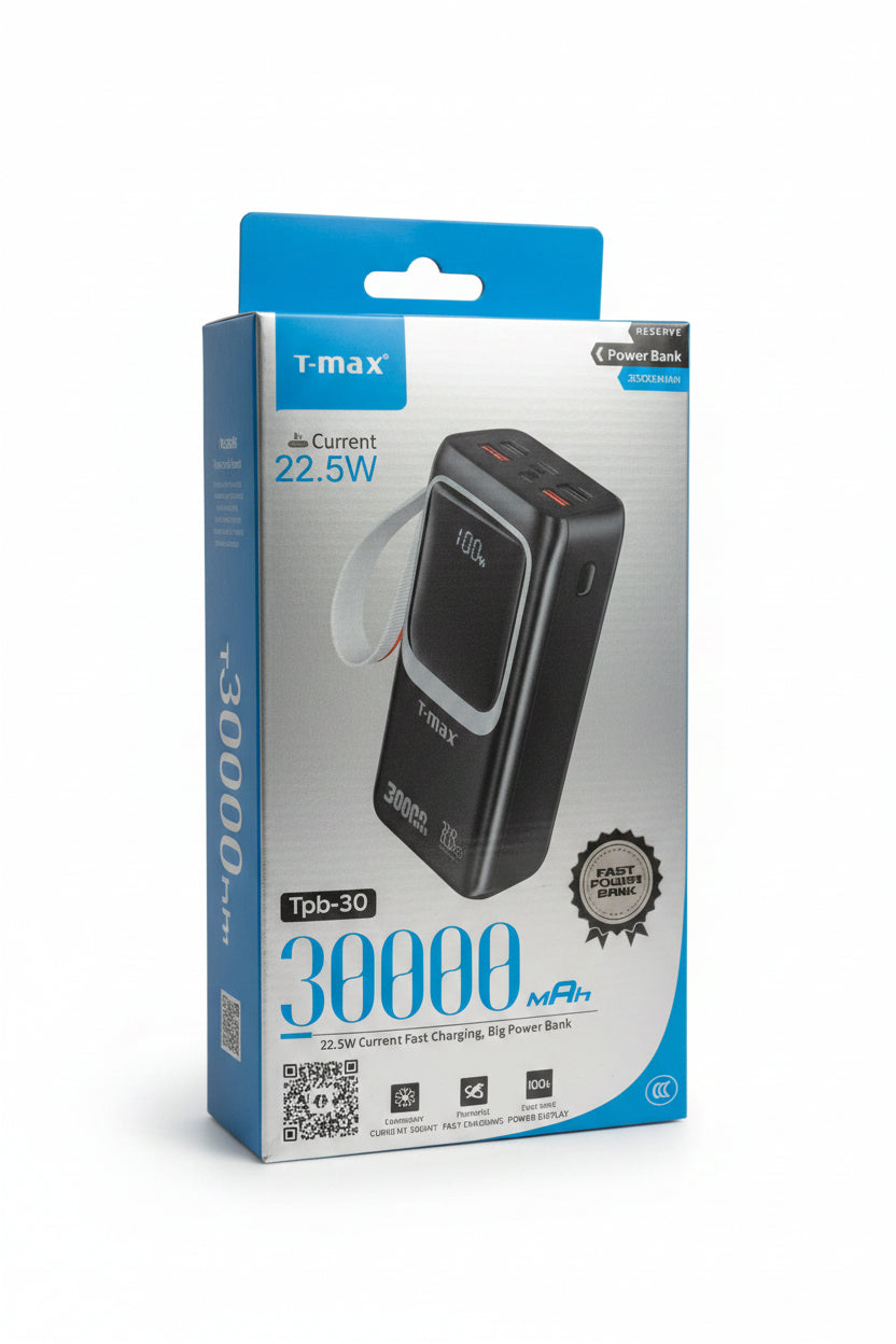 Tmax 30000mAh Fast Charging Power Bank