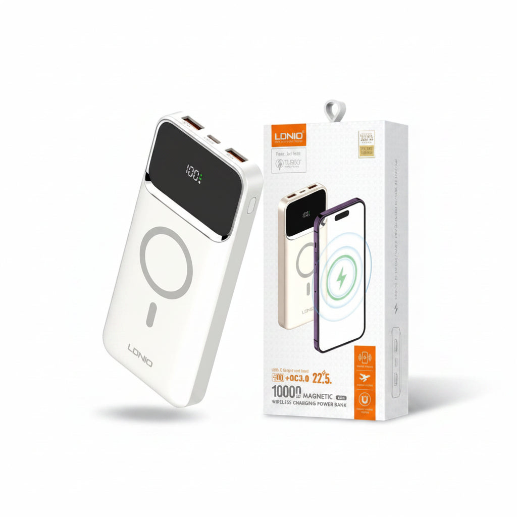 LDNIO 10000mAh Magnetic Wireless Charging Power Bank PQ19