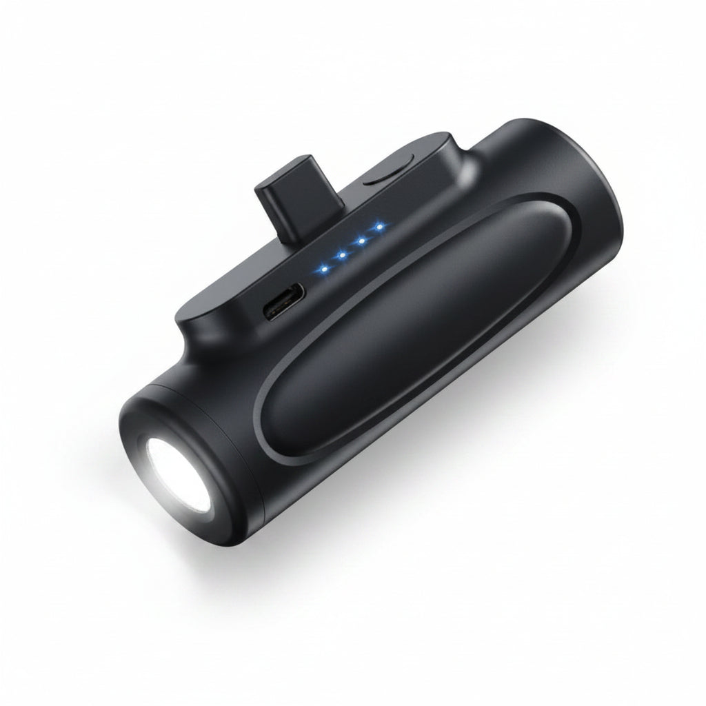 5000mah Mini Portable Power Bank With Flashlight