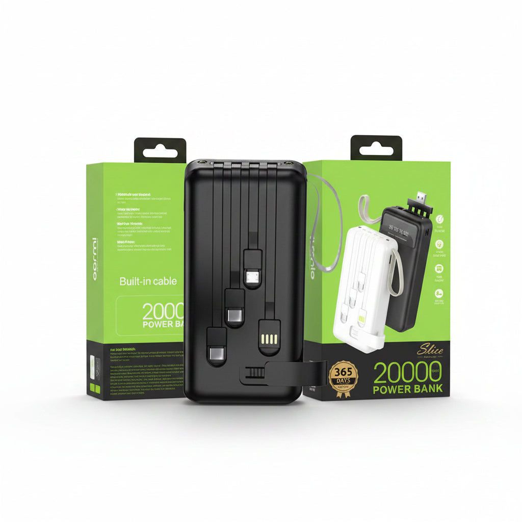 Calus Power Bank. 20,000mah Fast-Charging 22.5w With Four Cable