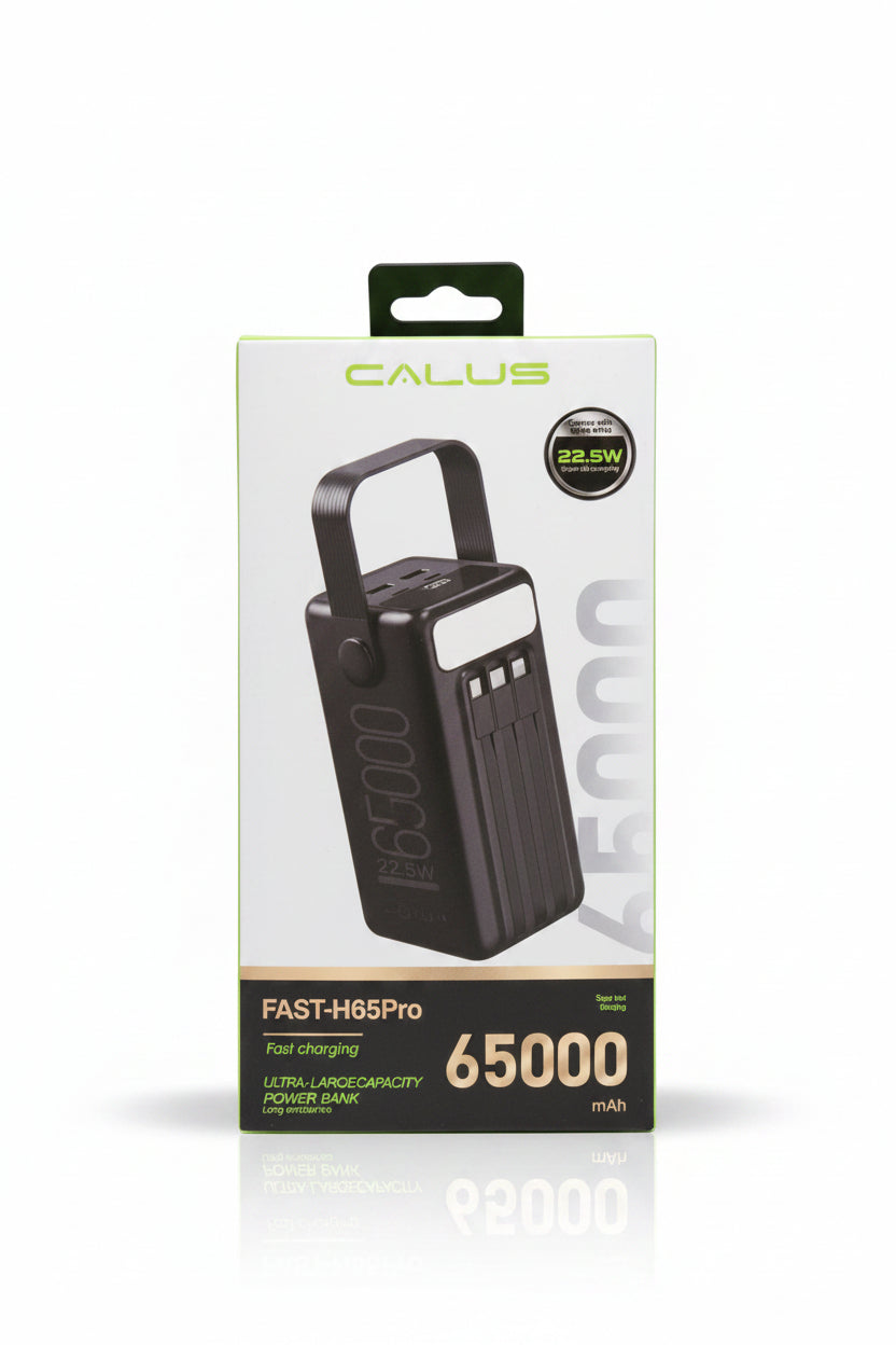 Power Bank 65,000mah Calus Fast Charging 22.5w