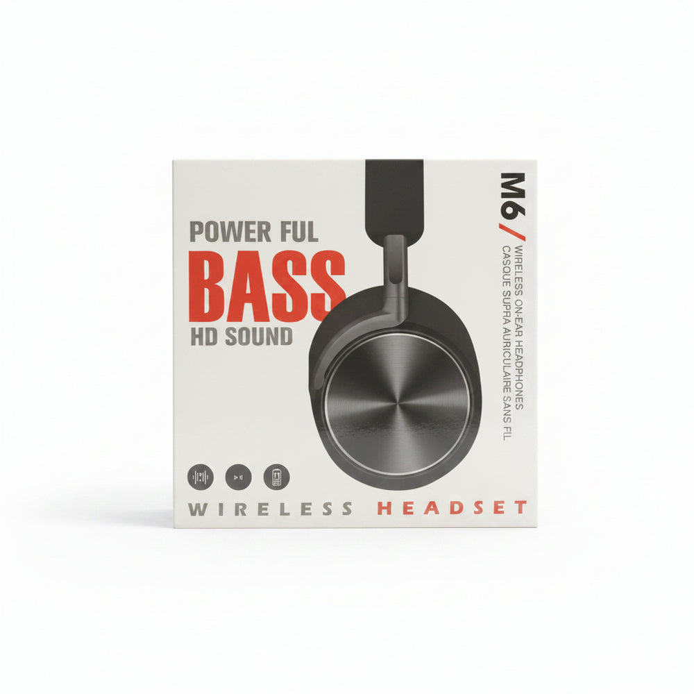 M6 Wireless Bluetooth Active Noise Canceling Headphones