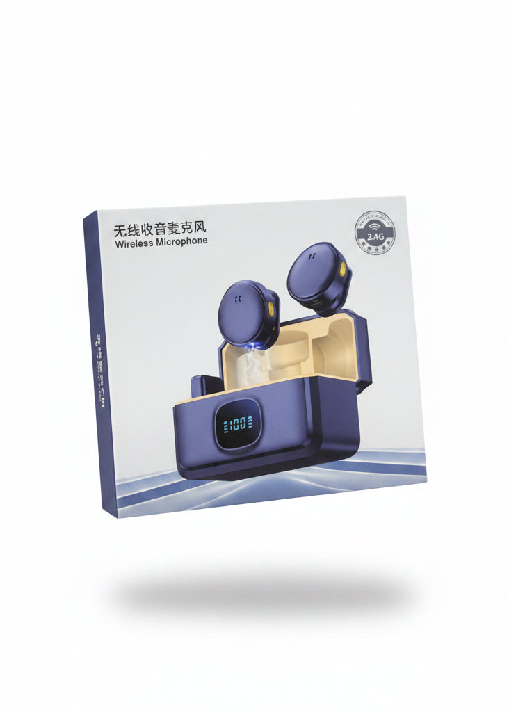 2.4g Dual Wireless Microphone With Charging Case