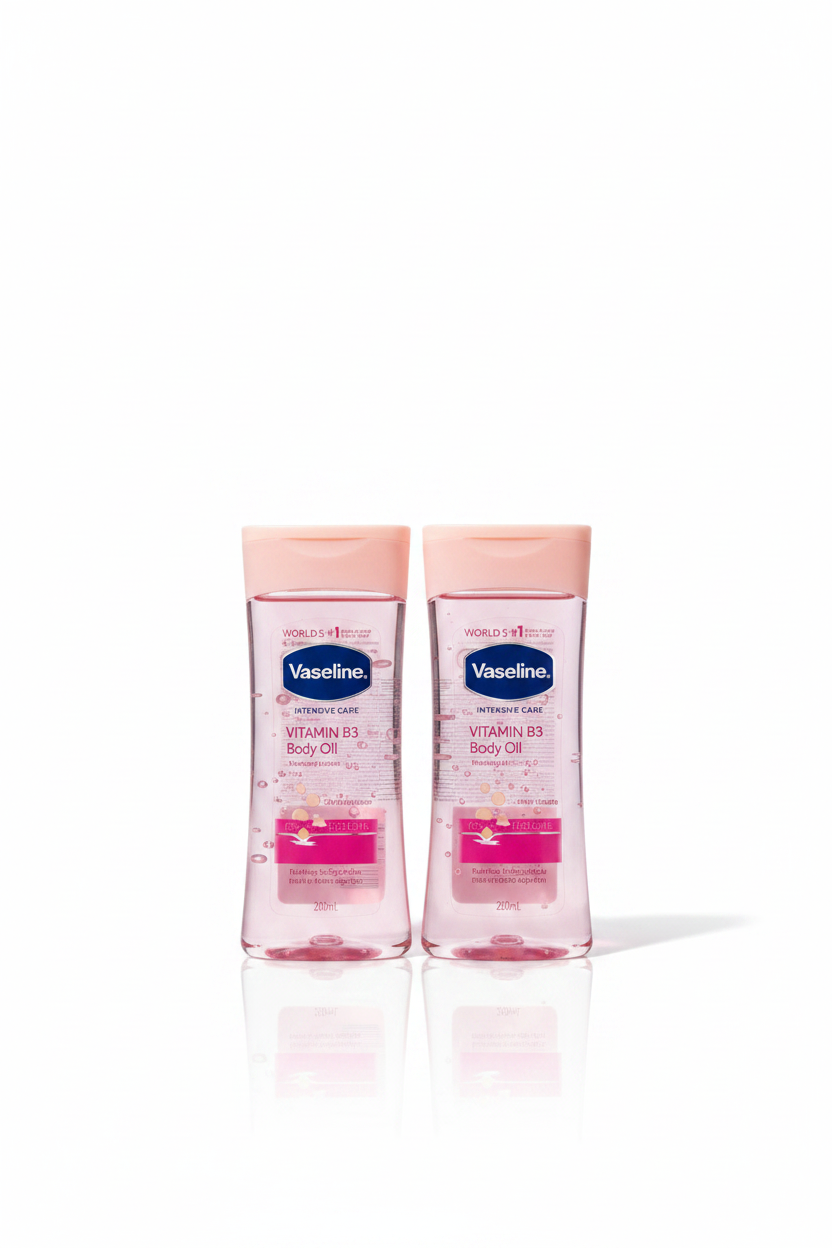 Vaseline Intensive Care Vitamin B3 Body Oil.