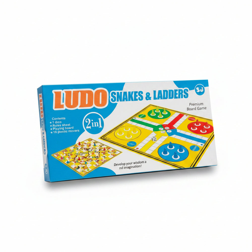 LUDO & SNAKES AND LADDERS 2-IN-1 PREMIUM BOARD GAME