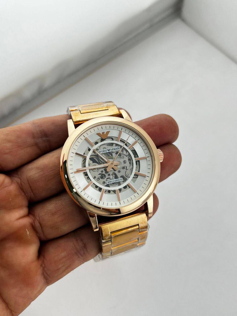 Emporio Armani Skeleton Mechanical Watch