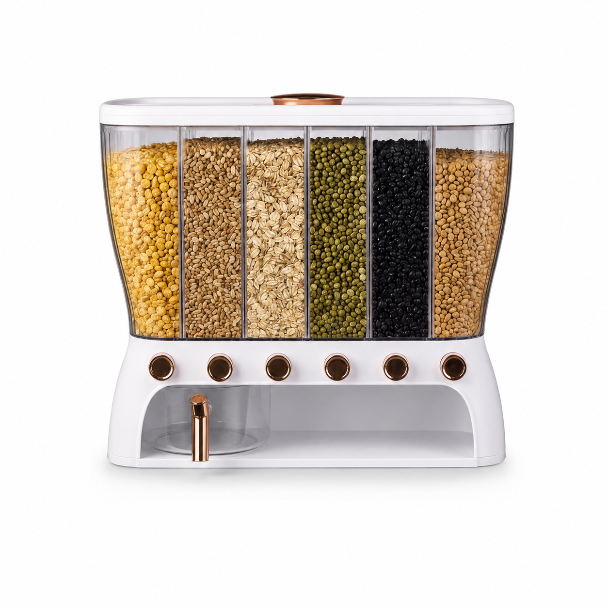 6 compartment cereal container