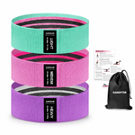 3-Piece Fabric Resistance Bands Set premium product image