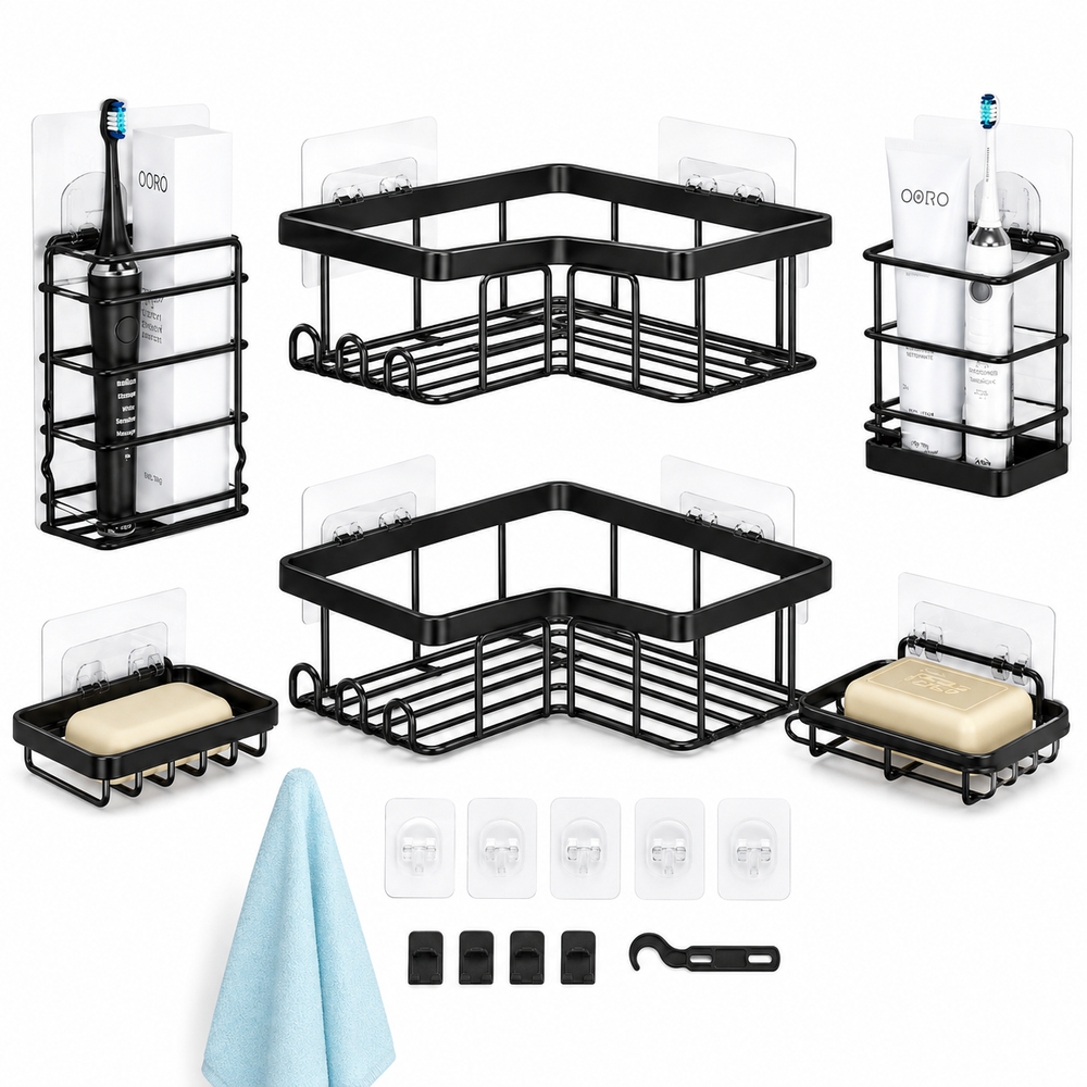 5 in 1 Corner Shower and Kitchen Organizer Caddy