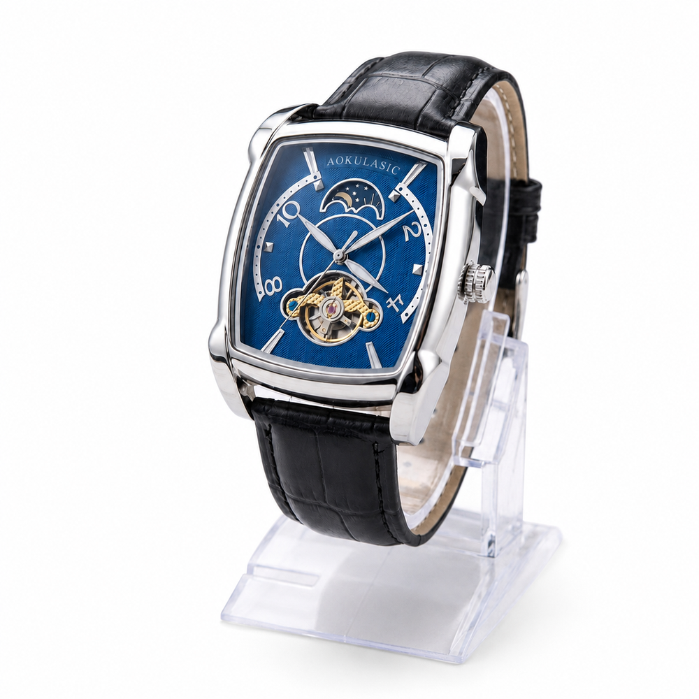 AOKULASIC Blue Automatic Men’s Watch – #2160