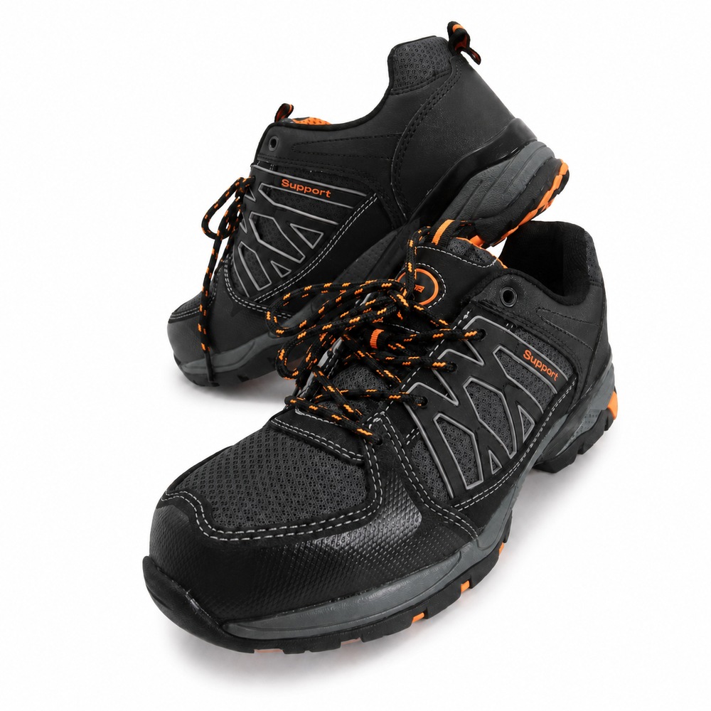 Black and Orange Safety Shoes