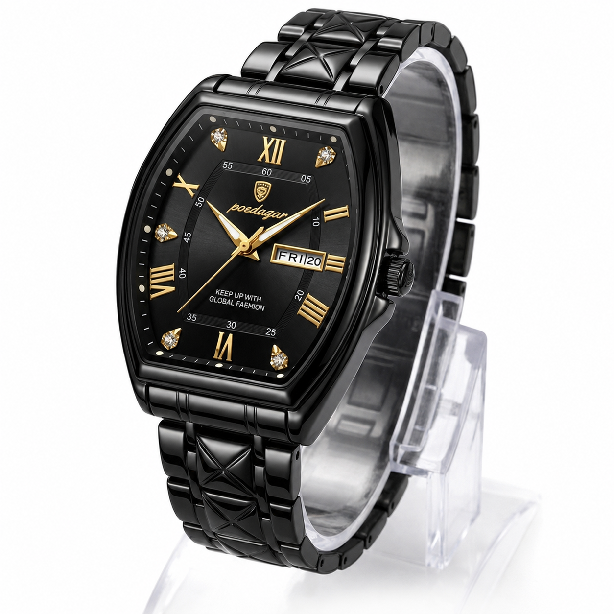 Boedagar Black Square Men's Watch – #2071 premium product image