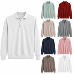 Classic Long-Sleeve Button Polo premium product image
