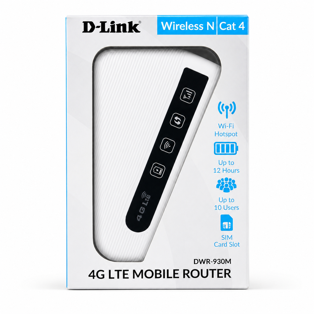 D-Link DWR-930M 4G LTE Mobile Router – White