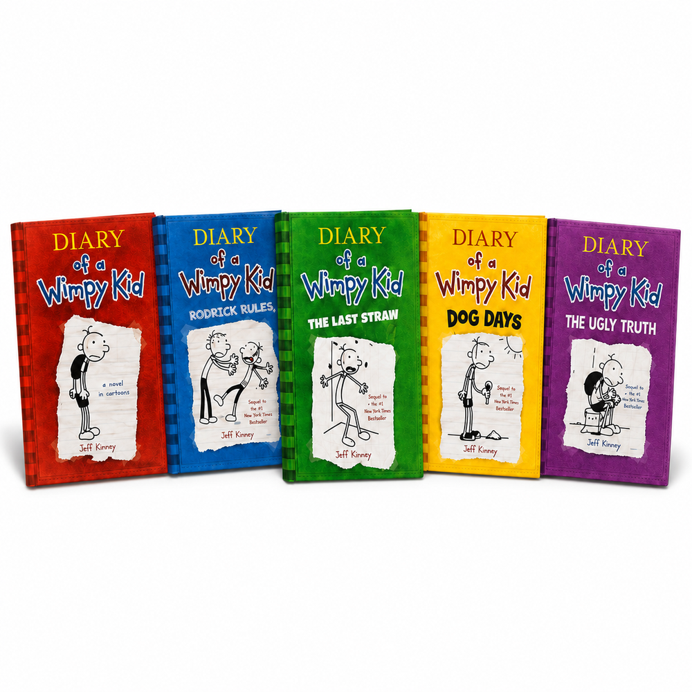 Diary of a Wimpy Kid Volumes 1–5 Paperback Collection  (5 Books)