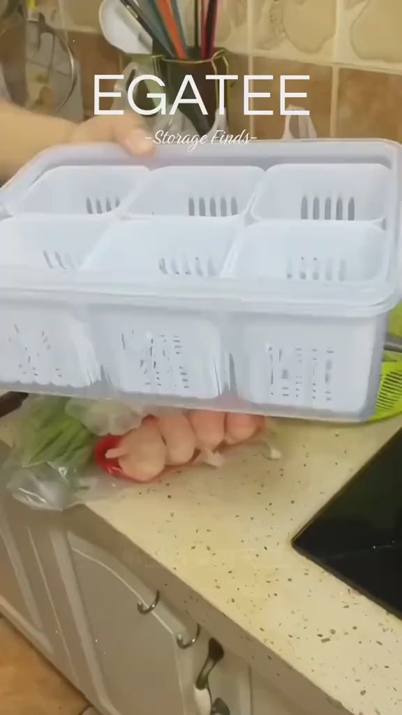 6-Compartment Food Prep Organizer
