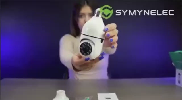 Smart 360° Rotating Bulb Security Camera (WiFi)