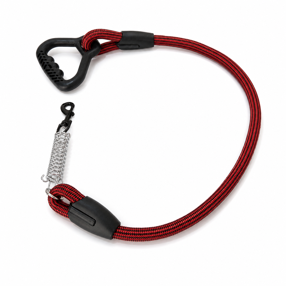 Red Rope Shock-Absorbing Dog Leash