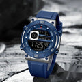 SKU 2200 blue digital sports wristwatch