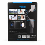 TOKQI M02 3-Axis Gimbal Stabilizer retail box back and specifications