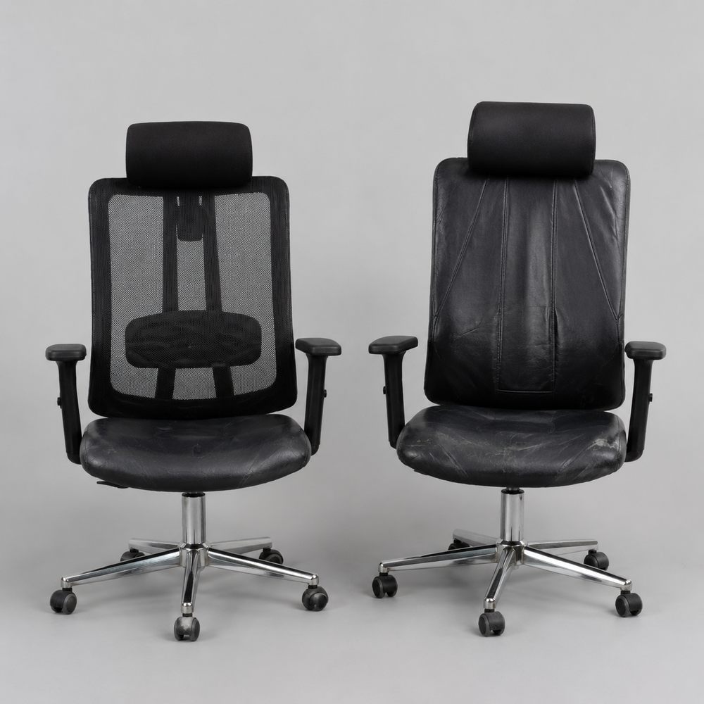 Used Black Office Chairs - Mesh or Padded