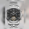 TEVISE silver metal men's watch #2058