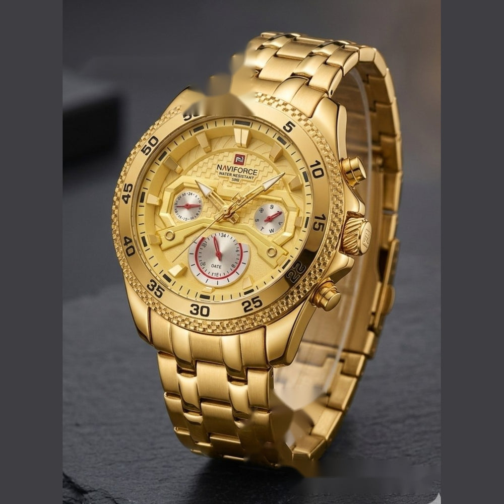 NAVIFORCE Gold Metal Men's Watch – #2070