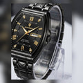 Boedagar black square metal men's watch #2071