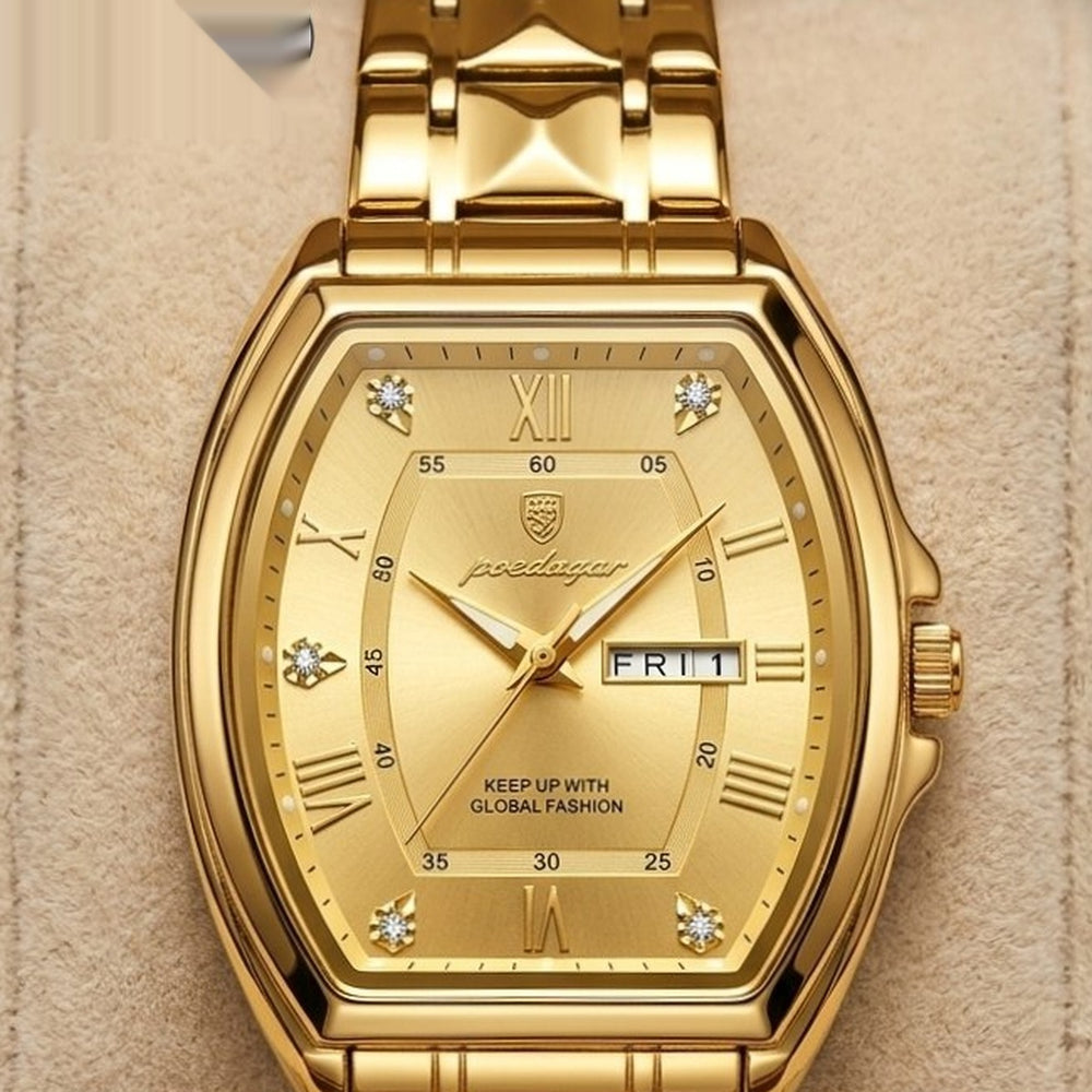 Gold Tonneau Men's Watch – #2126