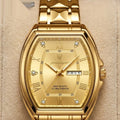Gold tonneau men's watch #2126