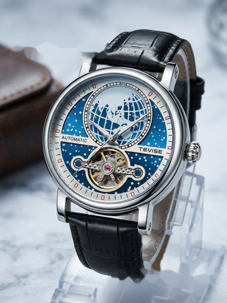 TEVISE Blue Globe Automatic Men’s Watch – #2166
