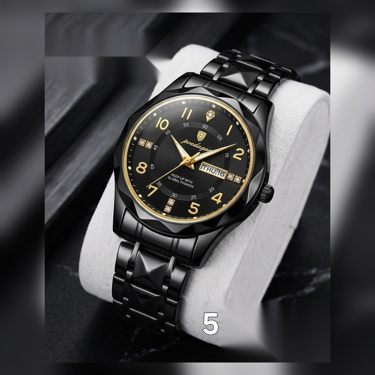Black gold men's watch #2170