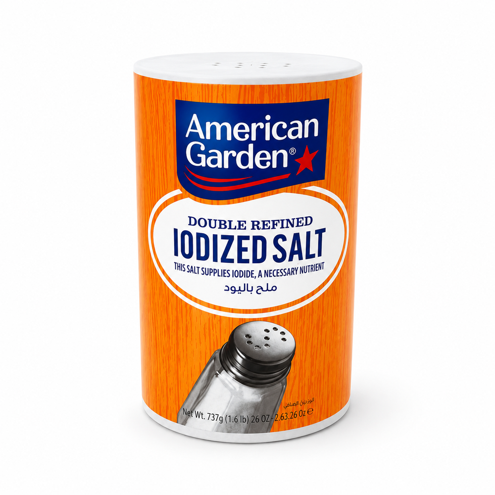 American Garden Double Refined Iodized Salt 737g